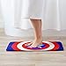 Duwamesva Doormat Soft Carpet Entrance Mat Stylish Captain America Design for Patio, Front Door, Bathroom, Balcony