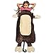 Catalonia Monkey Blanket for Kids, Hooded Wearable Snuggle Tail Blanket, Super Soft Plush Sleeping Bags for Children Teens Boys Girls, All Seasons, Gift Idea