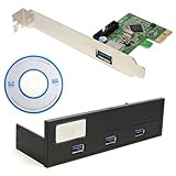 unihandbag 20Pin Cable +NEW USB Front Panel 5.25