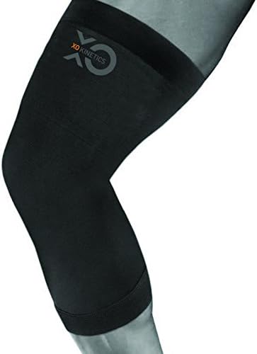 XO KINETICS COPPER COMPRESSION KNEE SLEEVE,BEST FOR SPORT OR WORK RELATED KNEE PAIN - HIGHEST GRADE 88% COPPER NYLON. (SMALL)