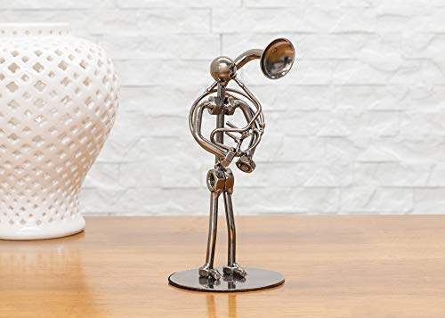 Broadway Gift Silvertone Sousaphone Player 6 inch Table Top Figurine