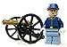 Lego Lone Ranger Minifigure with Gatling Cannon (Civil War - Machine Gun Soldier)