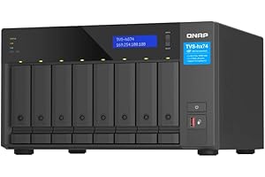 QNAP TVS-h874-i5-32G-US 8-Bay High Speed Desktop NAS - 12th Gen Intel Core i5, 32GB DDR4 RAM (Upgradable to 64GB), M.2 PCIe S