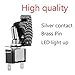 ESUPPORT Car Carbon Fiber Cover Blue LED Light Rocker Toggle Switch SPST ON Off Pack of 5