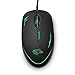 Inateck 37103051620 1000 DPI Wired USB Optical Mouse with LED Breathing Light for Laptop and Computer- Black