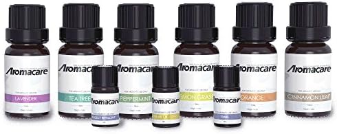 Aromacare Aromatherapy Essential Oils Set,Natural Essential Oil Diffuser Essential Oil-Lavender Tea Tree Cinnamon Lemongrass Orange Peppermint for Good Sleep and Stress Relief