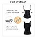 WONDER-BEAUTY Latex Waist Trainer Corset Waist Cincher Vest Body Shaper,Black-Adjustable Vest,XXXX-Large