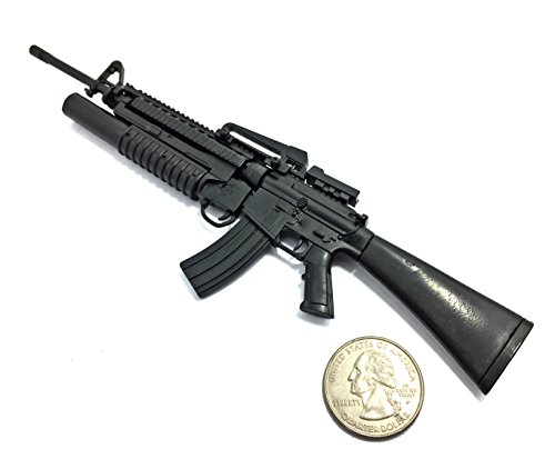 4D 1/6 Scale M16A4 Assault Rifle US Army w/Grenade Launcher Miniature Toys Gun Model Fit For 12
