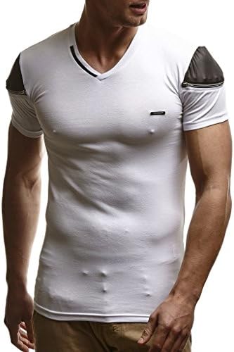 LEIF NELSON Men's T-Shirt Hoodie Longsleeve V-Neck V-Neck Shirt Sweatshirt Round Neck Sweatshirt LN310
