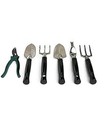 Pro Garden Gear juego de herramientas de jardinería para jardineros principiantes o experimentados Kit de herramientas ergonómicas construidas para durar. Con bolsa de mano para alejar los insumos de los niños y almacenarlos de forma segura. Los mejores i