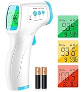Infrared Thermometer Touchless Forehead Thermometer for Adults. 3 in 1 Digital Thermometer for Bo...