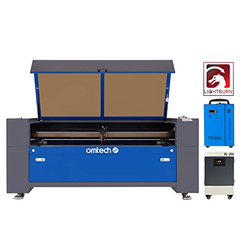 OMTech 150W CO2 Laser Engraver, 40x63 Laser Cutter with Fume Extractor