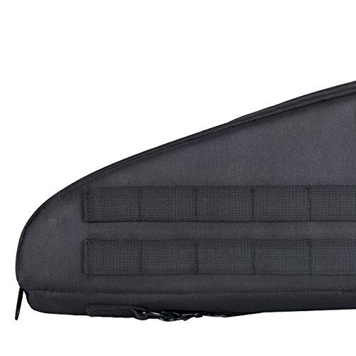 HUNTSEN Double Rifle Bag Soft Outdoor Tactical Carbine Cases 0.7in Padded Gun Case Bag 42" with Adjustable Sling, Multiple Pouches - Thumbnail 3