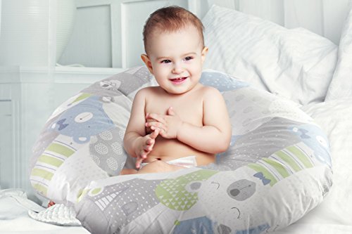 image for Asani Bamboo Nursing Pillow Cover w/ Waterproof Layer | Antibacterial 