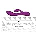 Sweet Vibrations, The Perfect Match | Flexible Rabbit Vibrator, Sex Toy for Women & Couples, G Spot, and Clitoral Stimulator Vibrator (Lavender)
