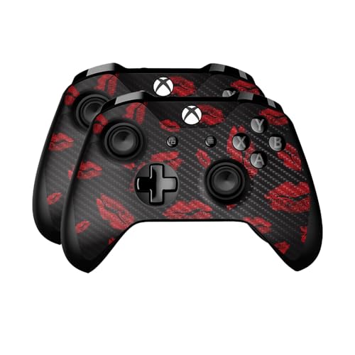 Carbon Fiber Skin Compatible with Microsoft Xbox One Controller (2 Pack) - Kiss…