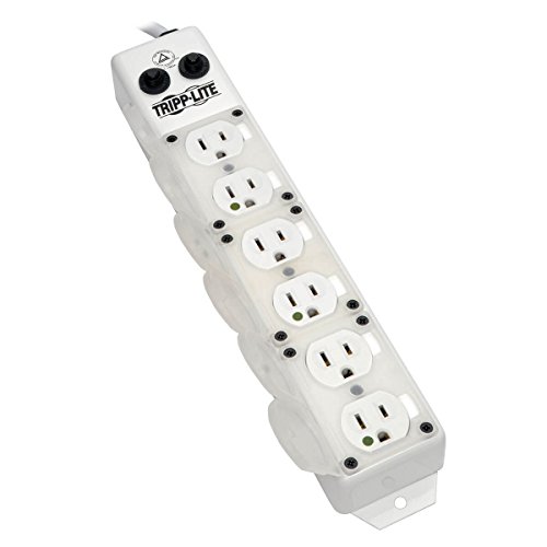 Tripp Lite Medical-Grade Power Strip, 6 15A Hospital-Grade Outlets, 15ft. Cord, UL 1363A (PS-615-HG-OEM)