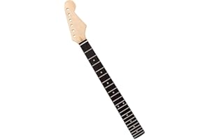 Xacsuwiql Guitar Neck 22 Frets Maple Wood Rosewood Head Fretboard Bass Part Log Color Smooth Musical Instrument Parts Necks