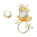 SENFAI 3 Colors Frog Magnetic Clip Holder Magnetic Eyeglass Holder Brooch Jewelry