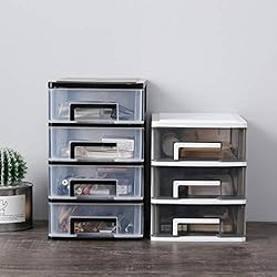 STOBOK Storage Drawer, 2 Layers Plastic Drawers