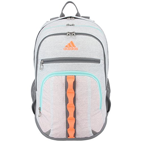 adidas Prime III Backpack, Jersey White/Grey/Flash Orange/Energy Aqua, One Size - Thumbnail 4