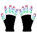 Hpory LED Gloves Light Up Gloves, Finger Light Gloves for Kids, Flashing Light Gloves 6 Modes for Halloween, Christmas, Birthday Party