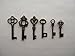 48PCS Antique Mini Collection Skeleton Keys (Bronze)