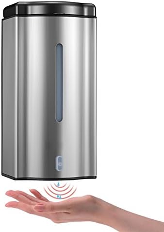 Wall Mounted Automatic Soap Dispenser ADKO Sensor Soap Dispenser Hands-free Touchless Soap Dispenser Made Within Stainless Steel 18/10 -Battery Powered for Bathroom /Kitchen 20 oz/600ml