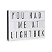 Lightess Cinema Light Box with Free Combination Letters and LED Light Message Board Lamp A4 Size, 90 Signs