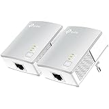 TP-LINK TL-PA4010KIT AV500 500 Mbps Nano Powerline Adapter Starter Kit - White, Pack of 2