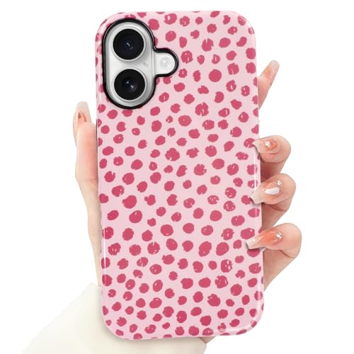 Lovmooful for iPhone 16 Case Cute Polka Dot -Pink at Amazon