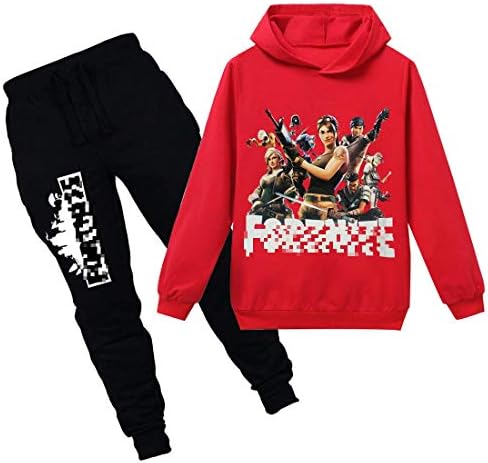 Tungly 3D Kid's Leisure Suit Long Sleeve Hoodie for Child Hooded Sweatshirts Pants