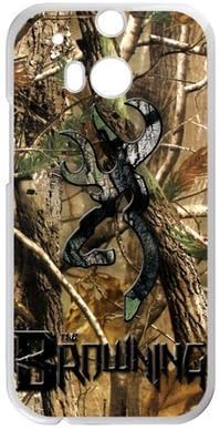 LILICHEN Browning Cutter Logo Tree Camo Case Cover for HTC One M8 (Laser Technology) -- Design By LILICHEN