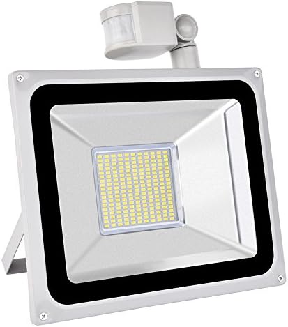Led Flood Light Outdoor, IP65 Waterproof, led Light Bulbs High Power Equivalent, Super Bright Security Lights, Floodlight Landscape Wall Lights by Coolkun (1100W Daylight White, Motion 100W)