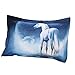 Sandyshow Galaxy Unicorn 3PC Duvet Cover Sets Pegasus Out Space Bedding Full/Queen Size for Kids, Wrinkle, Fade, Stain Resistant, Hypoallergenic (Full/Queen, Unicorn)