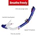 SwimStar Snorkel Set for Women and Men, Anti-Fog Tempered Glass Snorkel Mask for Snorkeling, Swimming and Scuba Diving, Anti Leak Dry Top Snorkel Gear Panoramic Silicone Goggle No Leak
