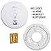 Kidde Wireless Smoke Detector, AA Battery Operated (Included), Ionization Sensor Wire-Free Interconnect Smoke Alarm, White