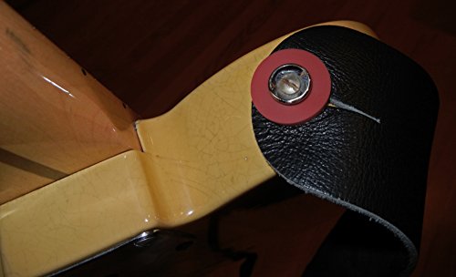 Ruby Red Silicone Rubber Guitar Strap Locks - Grolsch Style - Classic and Reliable - Made In The USA! (4-Pack)