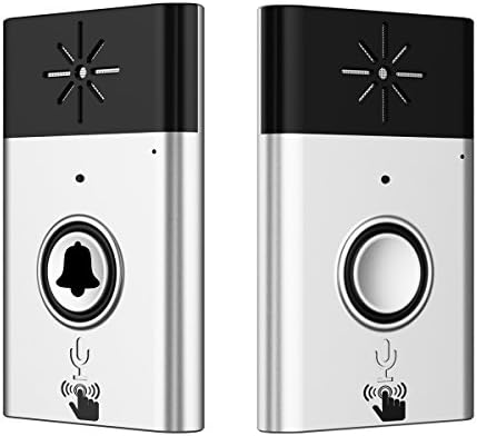 Wireless Doorbell With Voice Intercom Home Security Wireless Doorbell Systems(silver)
