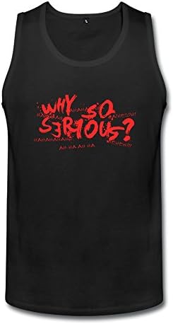 RZF Top Men's Joker Why So Serious Tank Top Size S Black