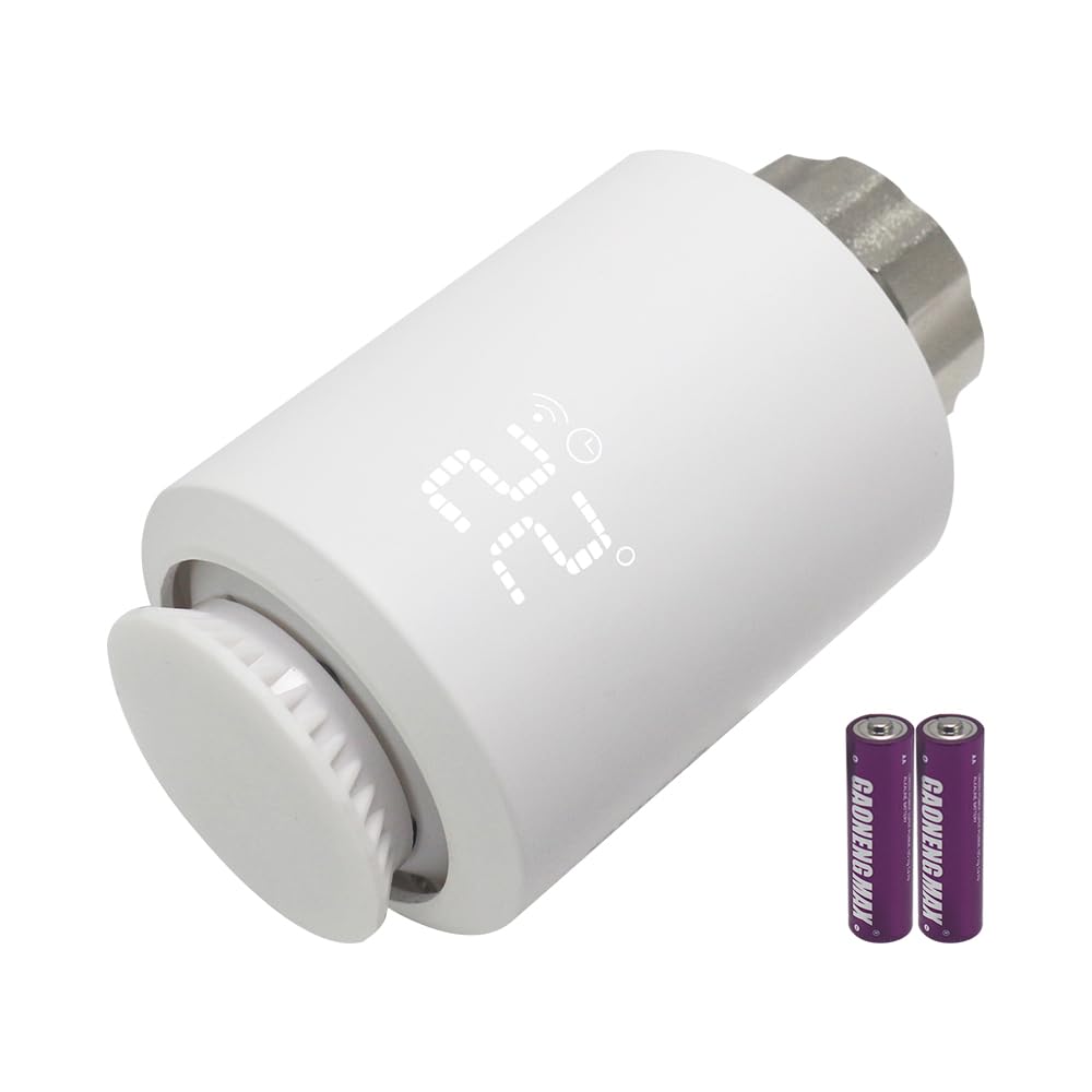 KETOTEK Smart Thermostatic Radiator Valve TRV Zigbee, WiFi Radiator Thermostat Compatible with Alexa, Smart Life/Tuya App Control, Tuya Zigbee Hub required — image 1