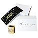 72 Thank You Card and Envelope Sets with 84 Envelope Sealer Stickers Assortment, Flat Notes Greeting Cards, Blank Card, 12 Designs, 4 x 6 Inches (36 Black and 36 White)