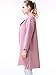Miya Women's Faux Leather Jacket Quilted Bomber Jacket Short Coat Pink Large