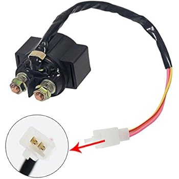Amazon.com: SOLENOID STARTER RELAY for Chinese made 50cc ... 110cc pocket bike wiring diagram 