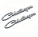 Yoaoo 2x Chrome OEM Original Challenger Nameplate Emblems Badges Decal for Chrysler Mopar Challenger Chrome 2x (Chrome)