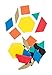 Dowling DO-732100 Magnets Foam Fun Magnet Pattern Blocks,Red/Blue/Yellow/green/Orange/Tan