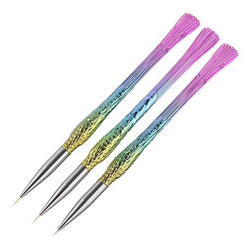 Redvive Top 3pcs Small Pen Hook Painting Line Nail Pens Pull Pen Paint
