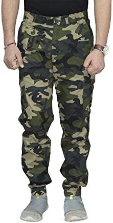 Military Camouflage Camo Army Slim Fit Cargo Joggers Pants for Mens