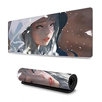Large Gaming Mouse Pad,Computer Keyboard Pad Mat,Small Mouse Pad,Anti Slip Rubber Base(World of Warcraft)-Frost Dragons & The Lich King