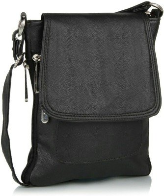 awesome fashions unisex sling bag(black,af051)
